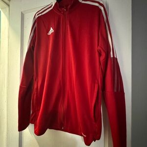 Adidas Men's Bold Red Windbreaker